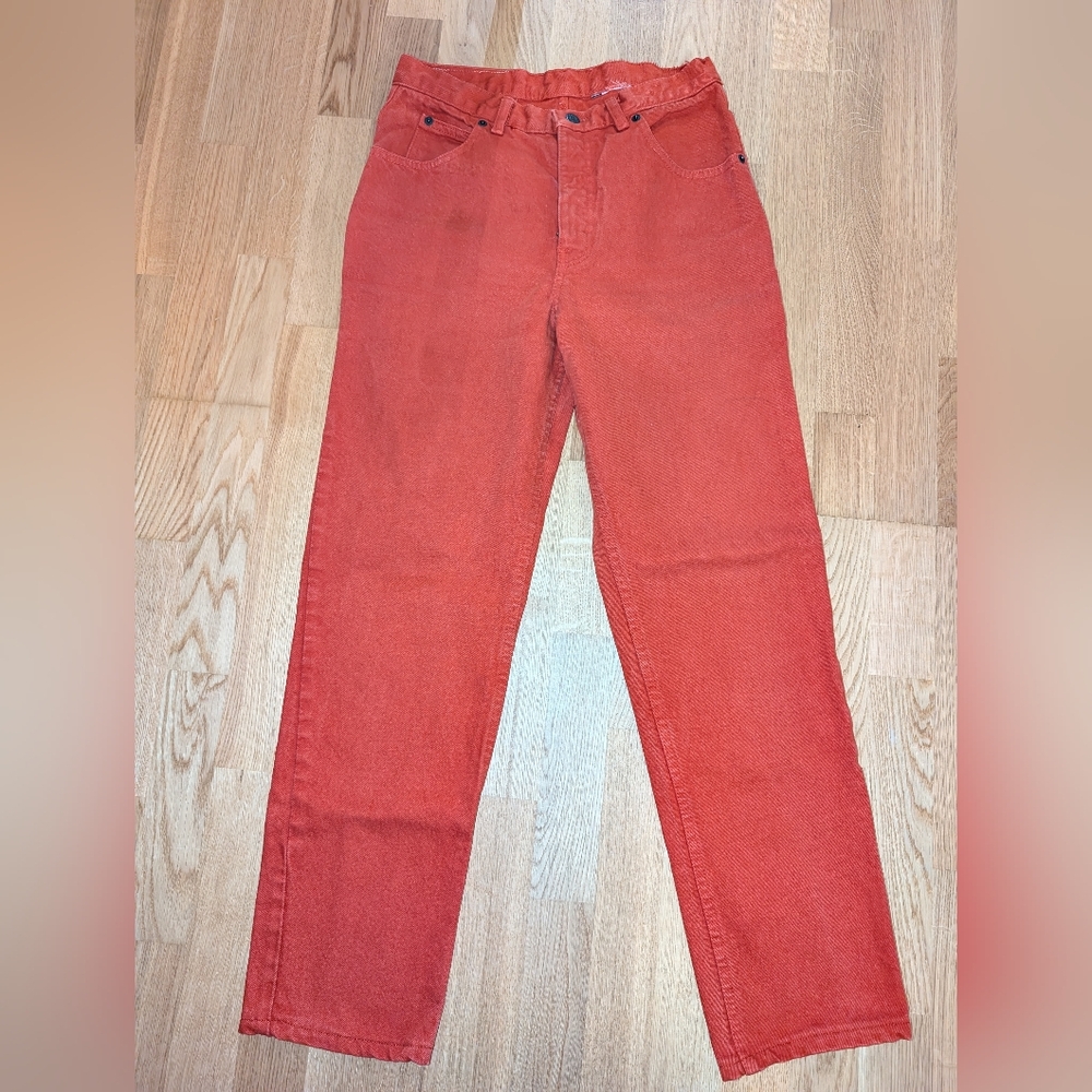 Vintage Calvin Klein Rust Coloured Jeans 27"